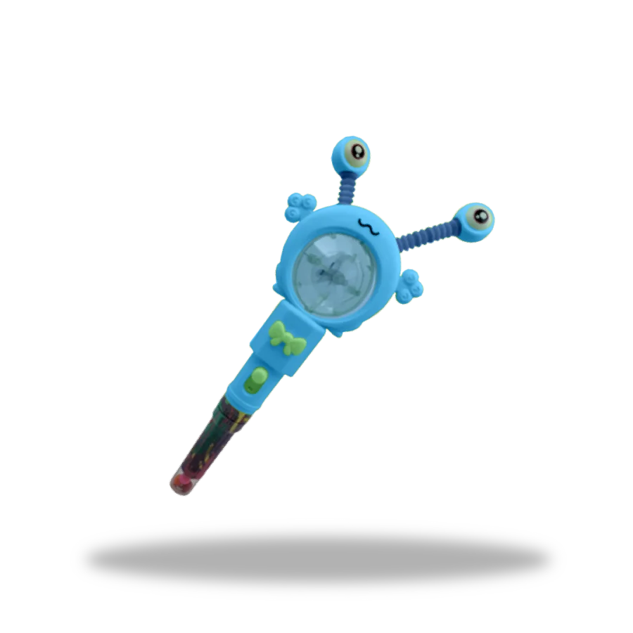 Juguete Frog Eye Light Tipo Azul con dulces