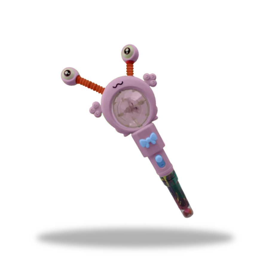 Juguete Frog Eye Light Tipo Rosa con dulces