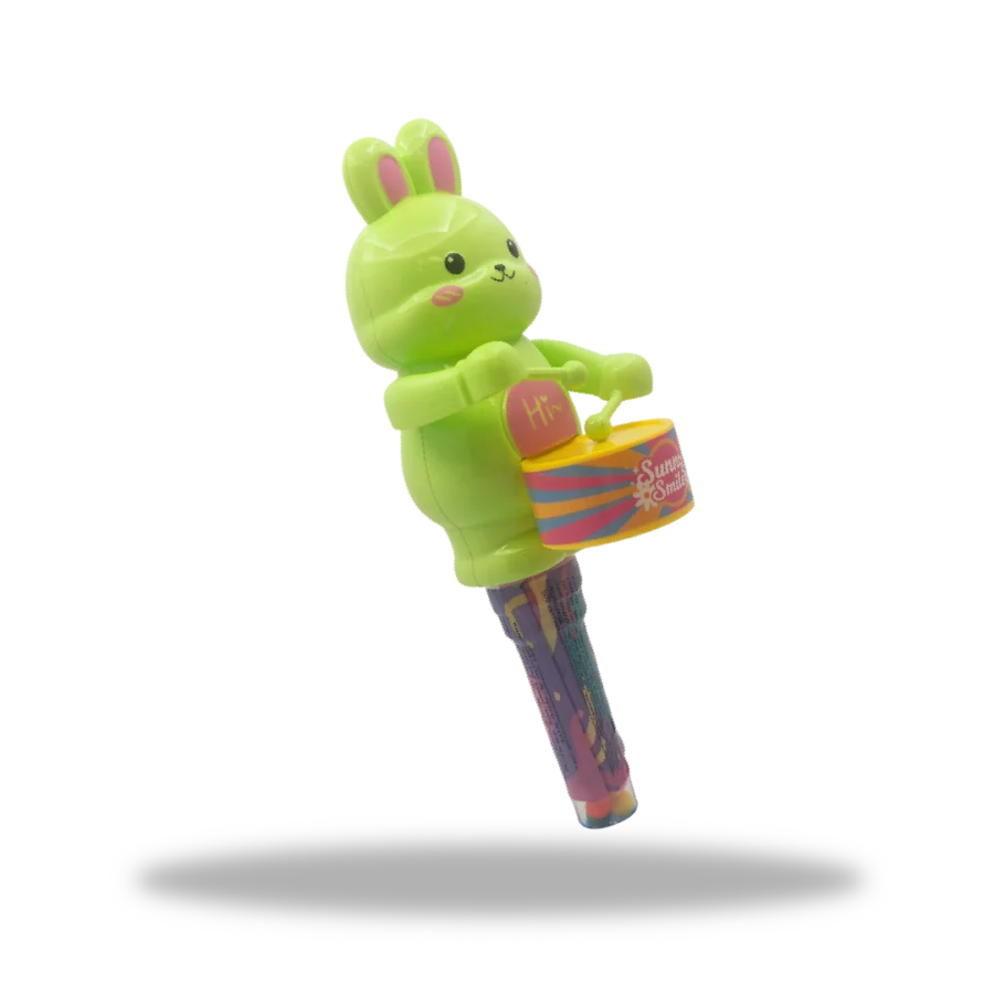 Juguete Drumming Rabbit Tipo Verde con dulces