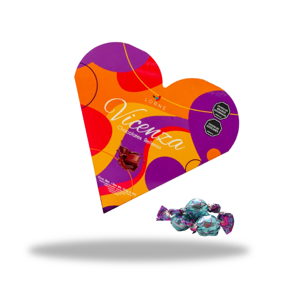 Estuche Vicenza con chocolates Modelo 1