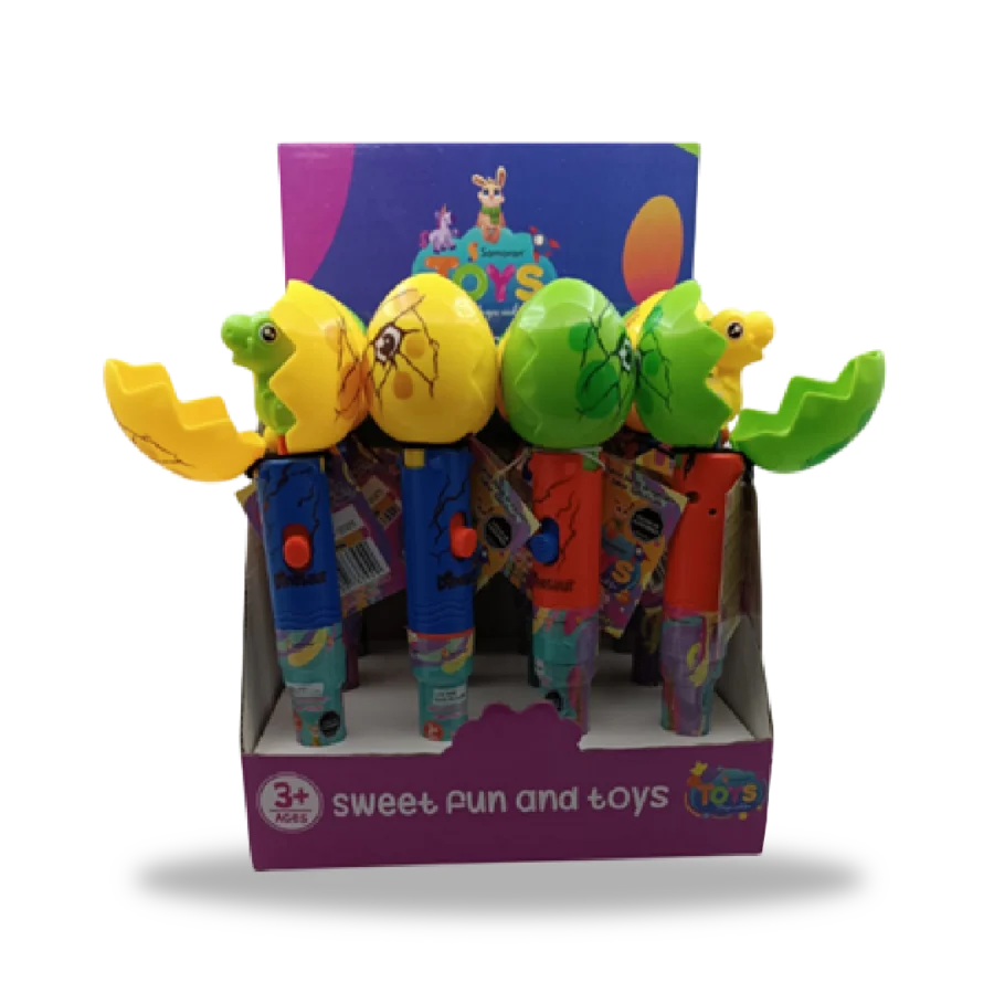 Display completo de 12 figuras Funny Pen con dulces