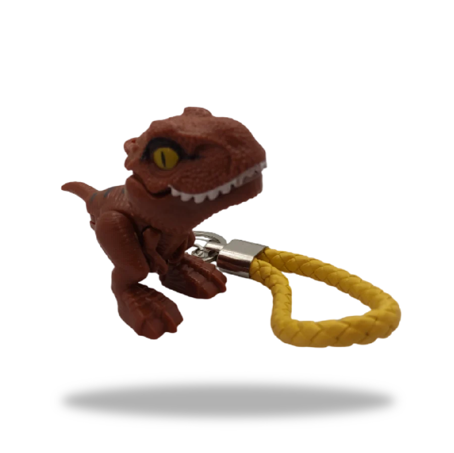 Juguete Keychain Dinosaur Egg color rojo Modo abierto