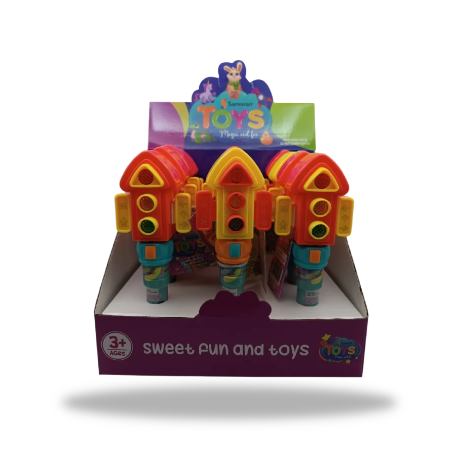 Display completo de 12 figuras Traffic Light con dulces