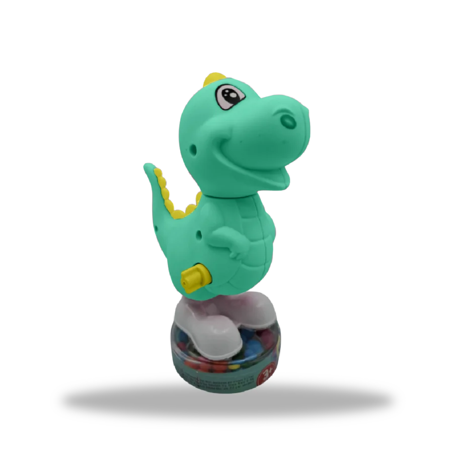 Juguete Wind Up Dinosaur Tipo Verde con dulces