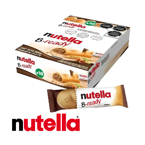 Nutella B-ready 22g – Caja de 10 Unidades 🍫